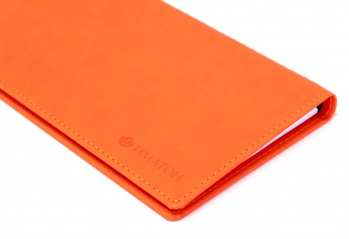Ежедневник-планинг оранжевый с логотипом
